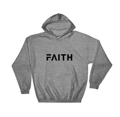 Autumn Winter Faith Letter Print Hooded Sweatshirt