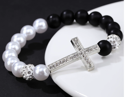 Diamond Cross Bracelet