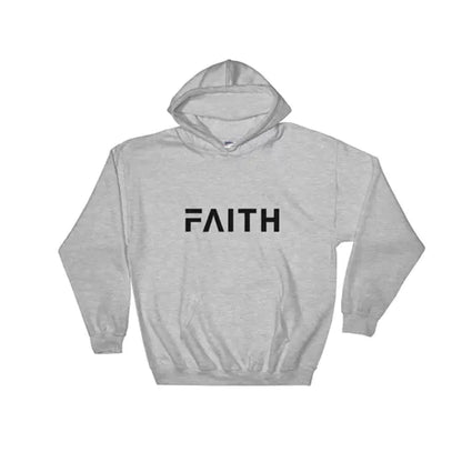 Autumn Winter Faith Letter Print Hooded Sweatshirt