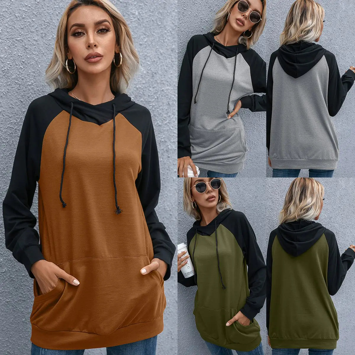European American Women's Pullover Hoodie