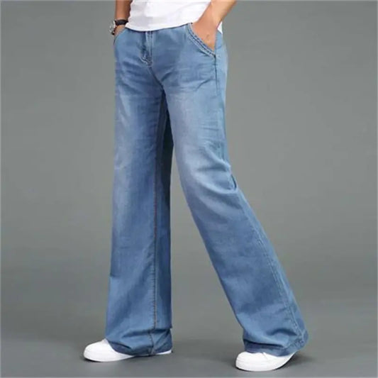 Men's Wide-leg Flared Straight-leg Jeans